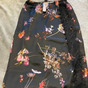 VS silk midi skirt